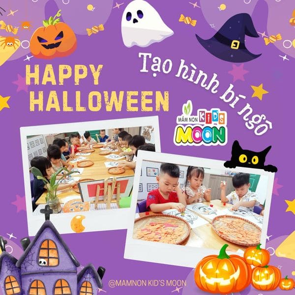 TẠO HÌNH SÁNG TẠO QUẢ BÍ NGÔ HALLOWEEN - Mầm Non Kid's Moon