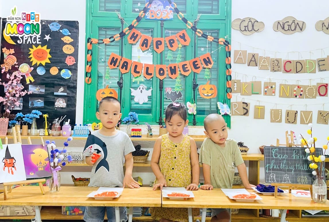 TẠO HÌNH PHÙ THỦY HALLOWEEN - Mầm Non Kid's Moon