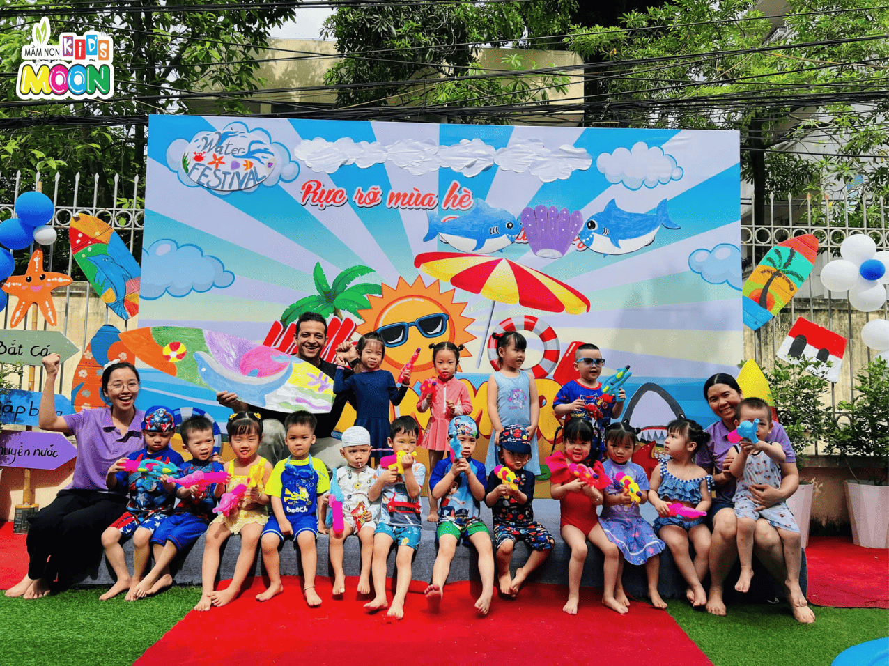 LỄ HỘI NƯỚC 2025 – NGẬP TRÀN TIẾNG CƯỜI CỦA CÁC BÉ - Mầm Non Kid's Moon