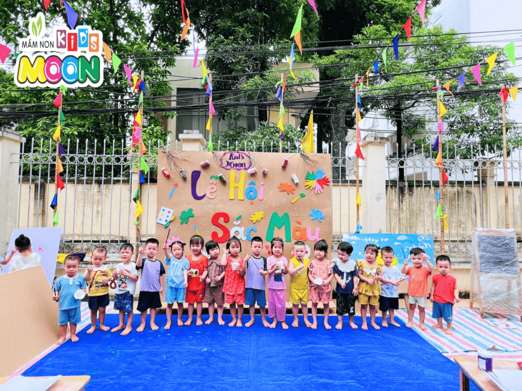MÙA HÈ RỰC RỠ – “CHÁY HẾT MÌNH” CÙNG LỄ HỘI SẮC MÀU TẠI KID’S MOON - Mầm Non Kid's Moon