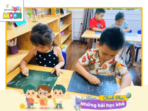 KHÁM PHÁ “NÉT MÓC HAI ĐẦU” VÀ “NÉT MÓC XUÔI TO” - Mầm Non Kid's Moon