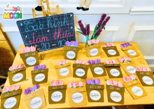 TIẾT HỌC ĐẶC BIỆT: “BÉ LÀM THIỆP TẶNG MẸ YÊU” - Mầm Non Kid's Moon