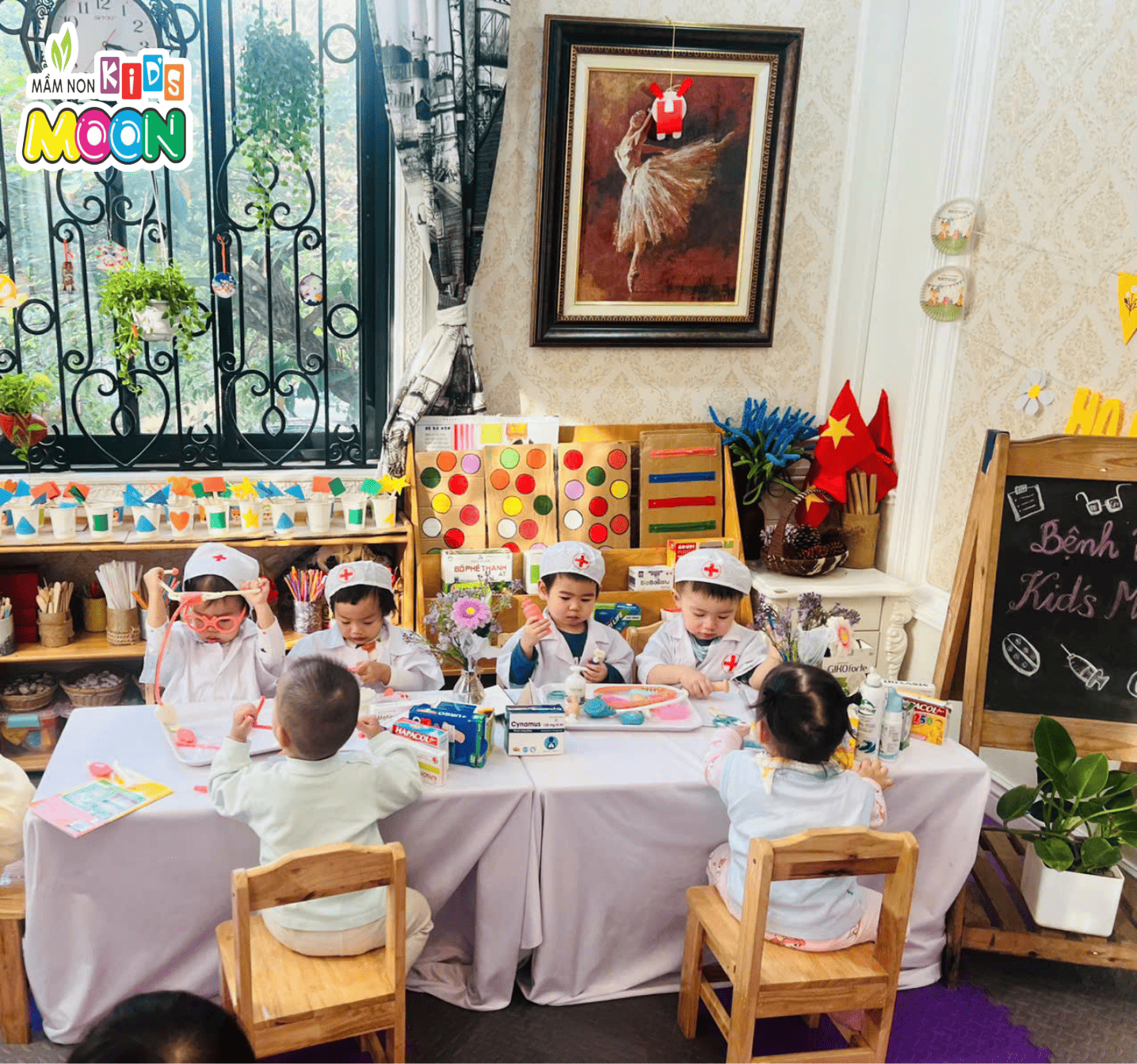 HOẠT ĐỘNG TRẢI NGHIỆM “BÉ LÀM BÁC SĨ” TẠI MẦM NON KID'S MOON HOẠT ĐỘNG TRẢI NGHIỆM “BÉ LÀM BÁC SĨ” TẠI MẦM NON KID'S MOON - Mầm Non Kid's Moon