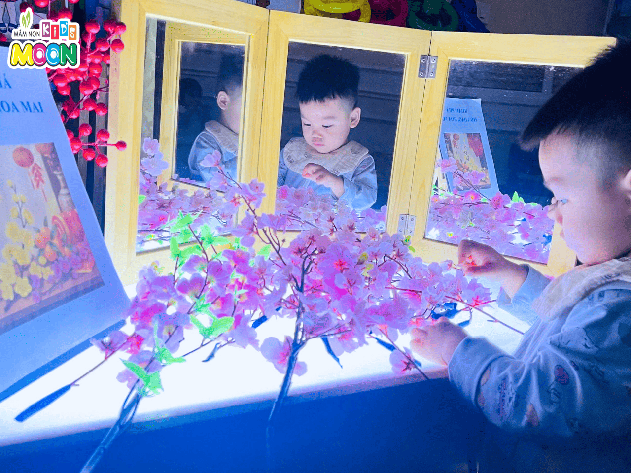 BÉ VUI ĐÓN TẾT – CÙNG NHAU KHÁM PHÁ HOA ĐÀO BÉ VUI ĐÓN TẾT – CÙNG NHAU KHÁM PHÁ HOA ĐÀO - Mầm Non Kid's Moon