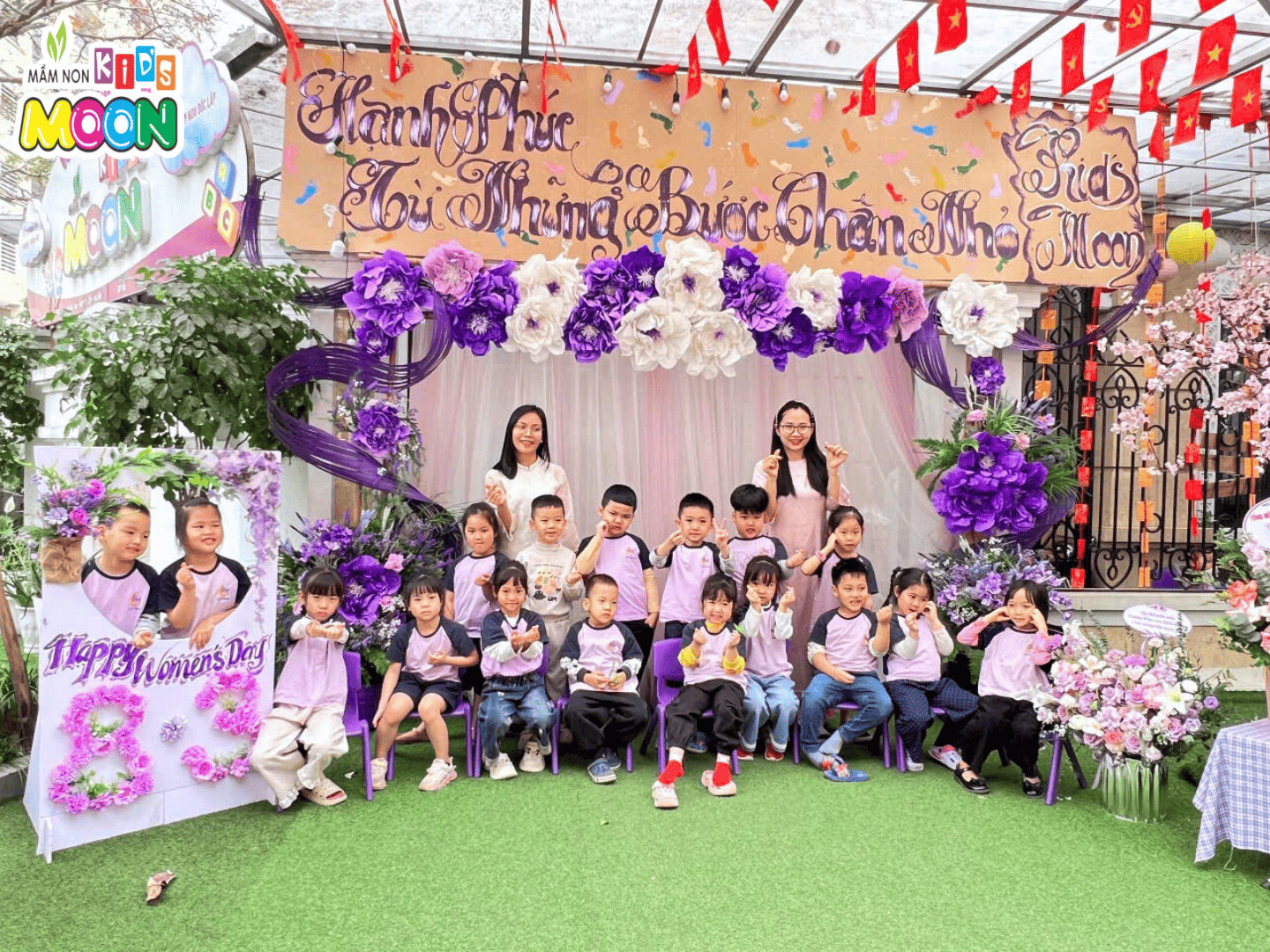 CHƯƠNG TRÌNH VĂN NGHỆ & TIỆC BUFFET CHÀO MỪNG NGÀY 8/3 - Mầm Non Kid's Moon