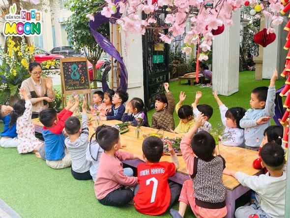 STEAM: BÉ TẠO HÌNH THIỆP HOA TẶNG MẸ NGÀY 8-3 STEAM: BÉ TẠO HÌNH THIỆP HOA TẶNG MẸ NGÀY 8-3 - Mầm Non Kid's Moon