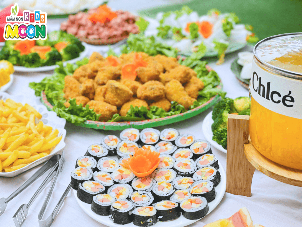 TIỆC BUFFET THÁNG 5 & CHÀO MỪNG NGÀY QUỐC TẾ THIẾU NHI 1/6 CỦA CÁC BẠN NHỎ KID'S MOON TIỆC BUFFET THÁNG 5 & CHÀO MỪNG NGÀY QUỐC TẾ THIẾU NHI 1/6 CỦA CÁC BẠN NHỎ KID'S MOON - Mầm Non Kid's Moon